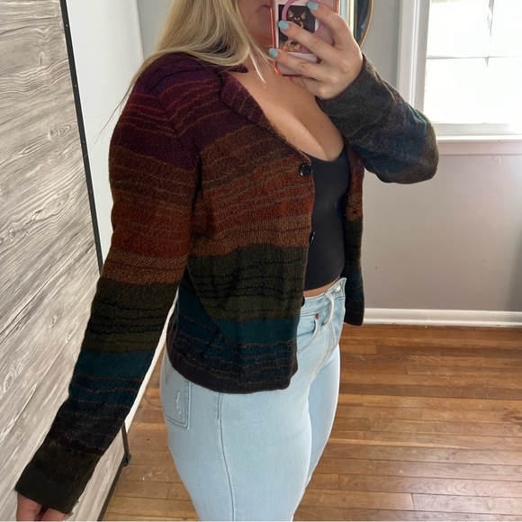 Dakota Alpaca Sweater Multi Color Print Sweater Small - Picture 2 of 13